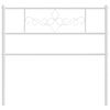 vidaXL Metal Replace Headboard White 100 cm