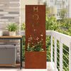 vidaXL Garden Privacy Screen Rusty 50 x 140 cm Weathering steel
