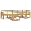 vidaXL Outdoor Sofa Set 6 pcs White Solid Acacia Wood