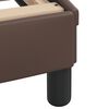 vidaXL Bed Frame without Mattress "Zadar" Brown 160x200 cm Faux Leather