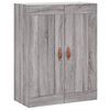 vidaXL Highboard Grey Sonoma 69.5x34x180 cm Engineered Wood