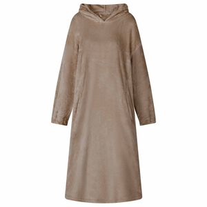 vidaXL Blanket Hoodie Camel S Flannel