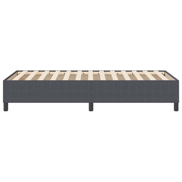 vidaXL Platform Bed Frame Dark Grey 90 x 200 cm Fabric
