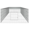 vidaXL 4-Panel Rabbit Cage 433x109x54 cm Galvanised Iron