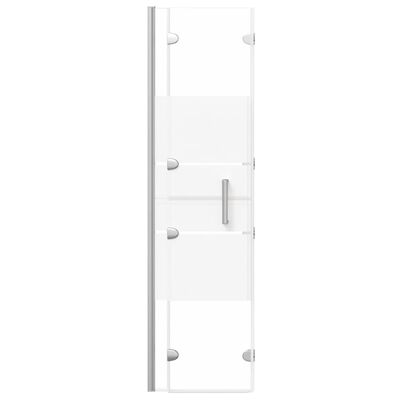 vidaXL Folding Shower Enclosure ESG 100x140 cm White