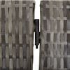 vidaXL Room Divider 6 Panels Grey Poly Rattan