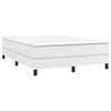 vidaXL Box Spring Bed Frame White Double Faux Leather (UK/IE/FI/NO only)