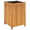 vidaXL Garden Planter with Liner 50x50x75 cm Solid Wood Acacia