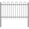 vidaXL Garden Fence Grey 5.1 x 1 m Powder-coated steel