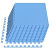 vidaXL Floor Mats 12 pcs Blue 4.32 m&sup2; EVA Foam