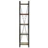 vidaXL 5-Tier Bookcase 40x30x180 cm Solid Reclaimed Wood