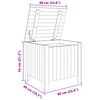 vidaXL Storage Box with Lid RANA 60x49x54 cm Solid Wood Pine