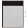 vidaXL Plisse Insect Screen for Windows Aluminium Brown 60x80 cm