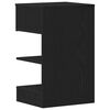 vidaXL Bedside Cabinet Black oak 40 x 35 x 65 cm Engineered wood
