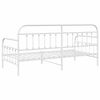 vidaXL Daybed Frame White 90 x 190 cm Powder-Coated Steel