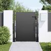vidaXL Garden Gate with Lock Black 100 x 125 cm Powder-Coated Steel