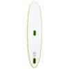 vidaXL Inflatable Stand Up Paddleboard with Sail Set Green and White