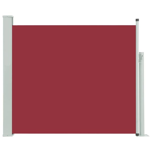 vidaXL Patio Retractable Side Awning 100x300 cm Red