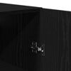 vidaXL Wall Cabinet Black Oak 60x31x60 cm Engineered Wood
