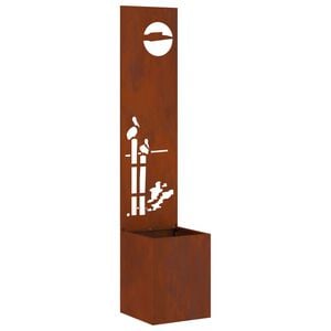 vidaXL Garden Privacy Screen Rusty 32 x 150 cm Weathering steel