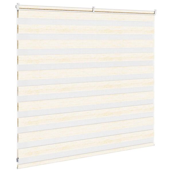 vidaXL Zebra Blind Marble Beige 165x100 cm Fabric Width 160.9 cm Polyester