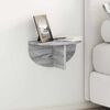 vidaXL Wall Shelf Grey Sonoma 38 x 19 x 19 cm Engineered Wood