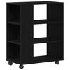 vidaXL Storage Cabinet 60 x 35 x 75 cm Engineered Wood Black Oak