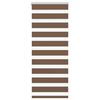 vidaXL Zebra Blind Brown 60x100 cm Fabric Width 55.9 cm Polyester