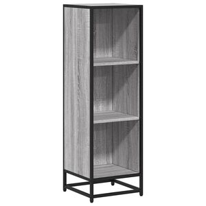 vidaXL Book Cabinet Grey Sonoma 33.5x33x107.5 cm Engineered Wood