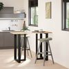 vidaXL Bar Table Legs T-Shaped&nbsp;2 pcs Black 60x35x(100-101) cm Steel