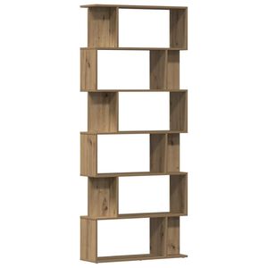 vidaXL Book Cabinet Artisan Oak 80x24x192 cm Engineered Wood