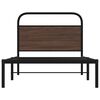 vidaXL Bed Frame Without Mattress 107x203 cm Brown Oak Engineered Wood