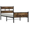 vidaXL Bed Frame without Mattress Smoked Oak 90x200 cm Engineered Wood