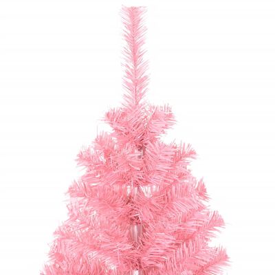 vidaXL Artificial Christmas Tree with Stand Pink 150 cm PVC