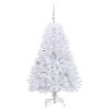 vidaXL Artificial Hinged Christmas Tree White 120 cm PVC and Steel