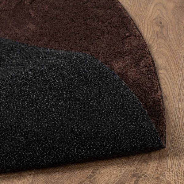 vidaXL Area Rugs Round HUARTE Brown &Oslash; 160 CM Polyester