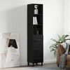 vidaXL Highboard Black 34.5x34x180 cm Engineered Wood