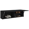 vidaXL Bathroom Wall Cabinet Black 100x25x30 cm Engineered Wood