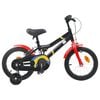 vidaXL Kids Bike 14'' for 3-5 Years Old Black Red