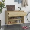 vidaXL Shoe Cabinet Sonoma Oak 70x36x60 cm Engineered Wood