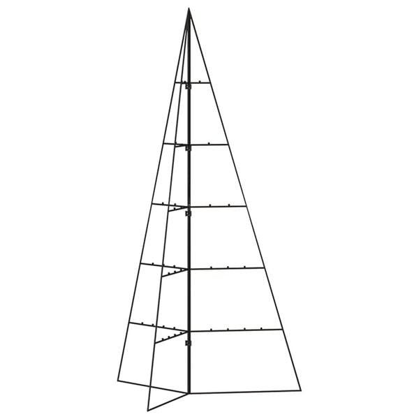 vidaXL Metal Christmas Tree for Decoration Black 100 cm