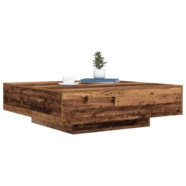 vidaXL Coffee Table Old Wood 100 x 100 x 31 cm Engineered Wood