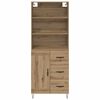 vidaXL Highboard with Drawer 2 pcs Artisan Oak Engineered Wood