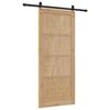 vidaXL Sliding Door ORKDAL Brown 86 x 198.5 cm Solid Pine Wood