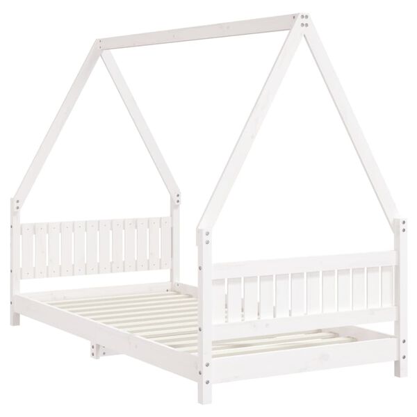 vidaXL Kids Bed Frame White 90x190 cm Solid Wood Pine