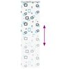 vidaXL Shower Roller Blind with Cassette 80x240 cm Fabric Width 76 cm