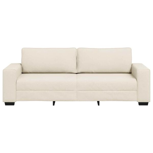 vidaXL Sofa Beige 221 x 80 x 82 cm Linen