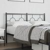 vidaXL Metal Replace Headboard Black 135 cm