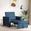 vidaXL Single Sofa Bed Reclining Blue 90 x 165 x 87 cm Fabric