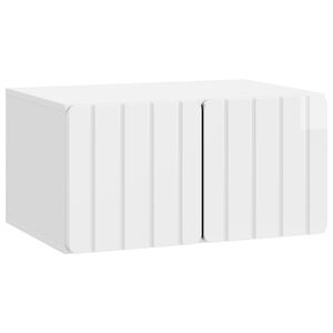 vidaXL Wall-Mounted TV Cabinet 59.5 x 41 x 30 cm High Gloss White